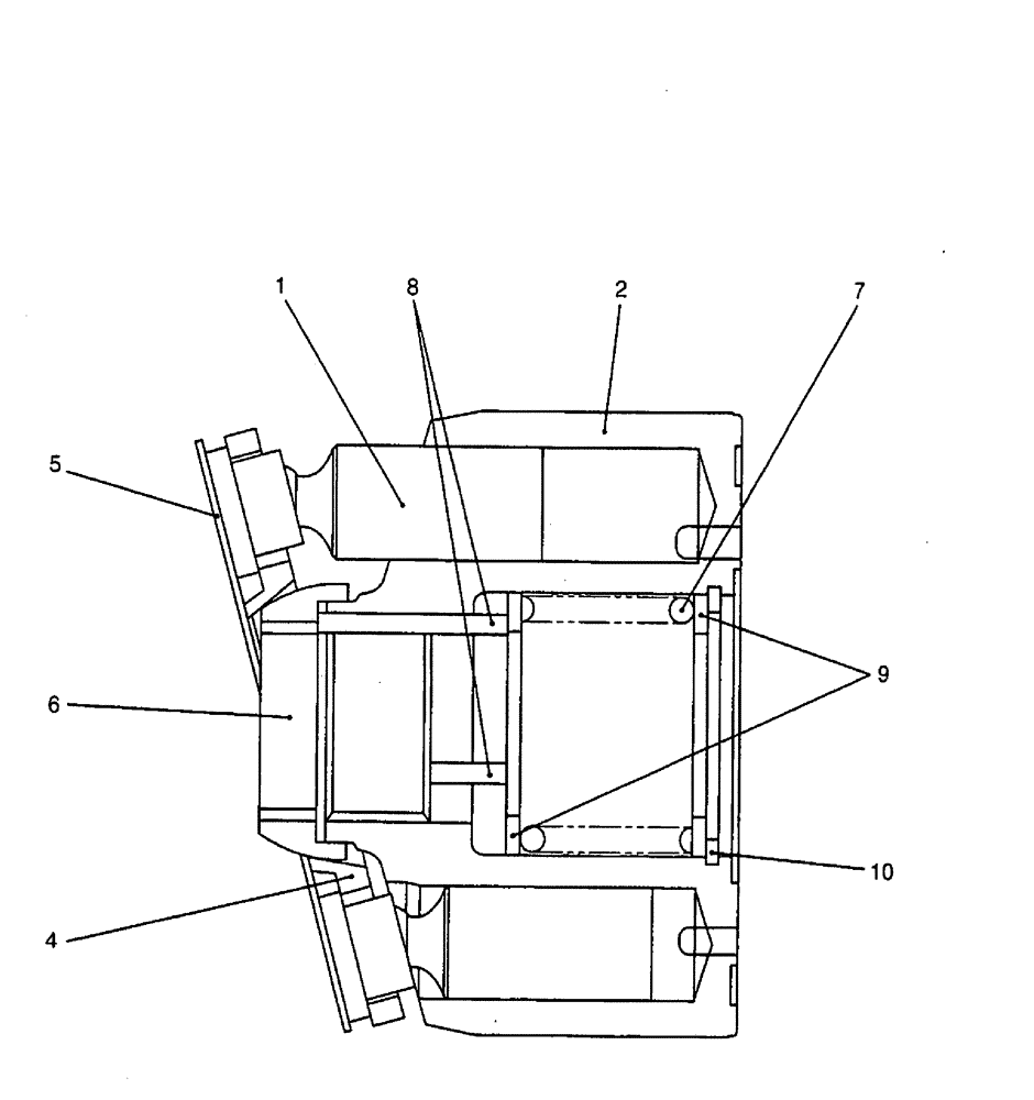 Схема запчастей Case CX50B - (08-027) - ROTARY ASSEMBLY ELECTRICAL AND HYDRAULIC COMPONENTS