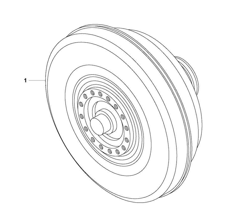 Схема запчастей Case 330B - (18A00010968[001]) - CONVERTER, GEARBOX W/RETARDER (87450771) (03) - Converter / Transmission