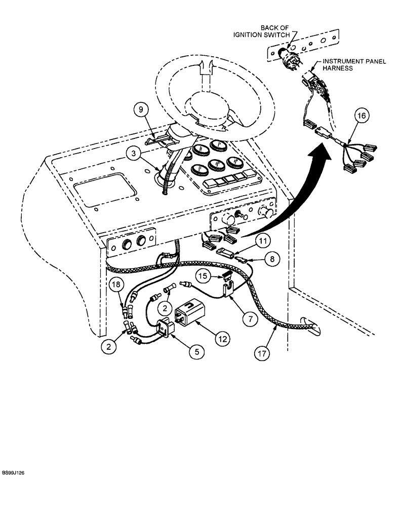 Схема запчастей Case 689G - (04-24) - OPTIONAL TURN SIGNAL AND FLASHER INSTALLATION (04) - ELECTRICAL SYSTEMS