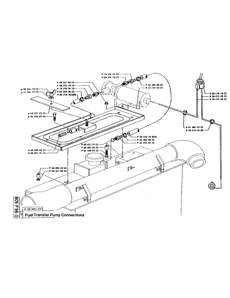 Схема запчастей Case 160CL - (17) - FUEL TRANSFER PUMP CONNECTIONS (02) - FUEL SYSTEM