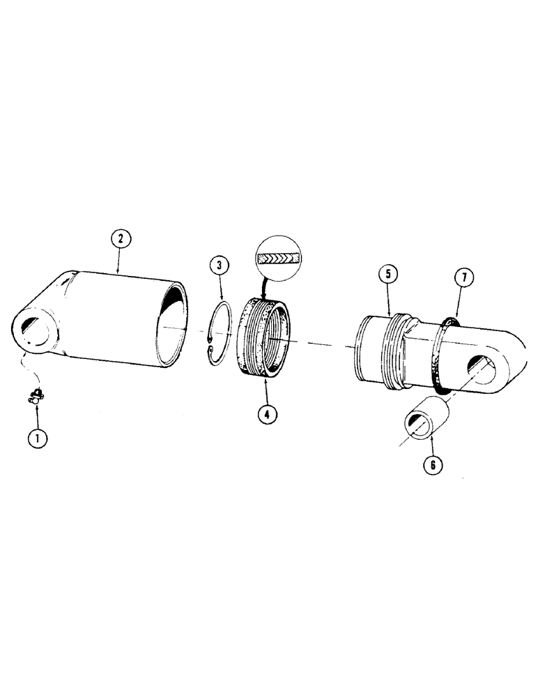 Схема запчастей Case 35 - (156) - LEVELER CYLINDER (35) - HYDRAULIC SYSTEMS