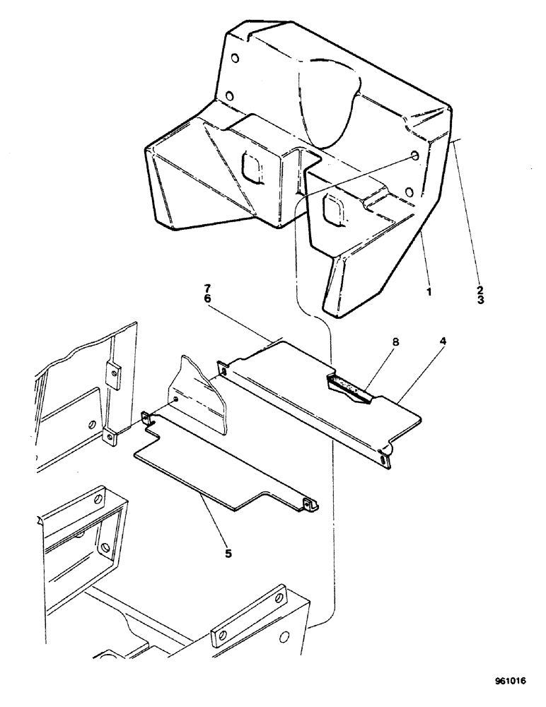 Схема запчастей Case 580G - (418) - FRONT COUNTERWEIGHTS (09) - CHASSIS/ATTACHMENTS