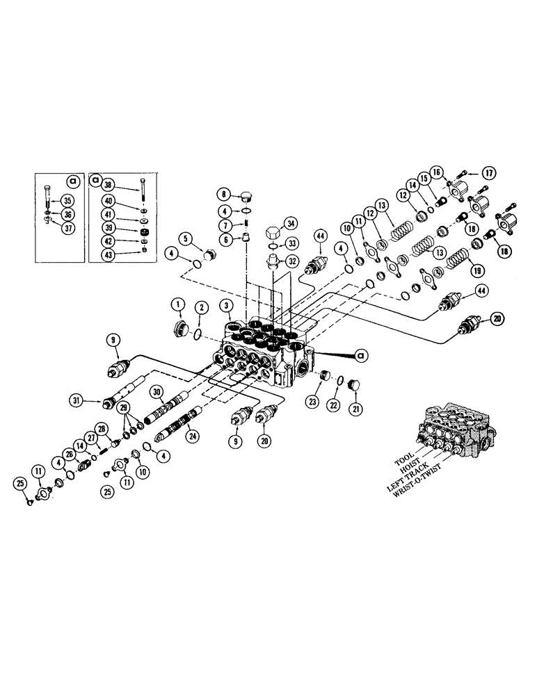 Схема запчастей Case 980 - (150) - 4-SPOOL MAIN CONTROL VALVE (07) - HYDRAULIC SYSTEM