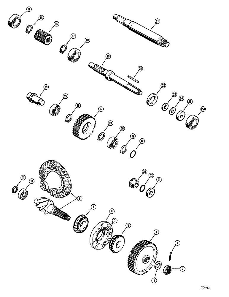 Схема запчастей Case 400C - (230) - SWEED WINCH, GEARS AND SHAFTS (88) - ACCESSORIES