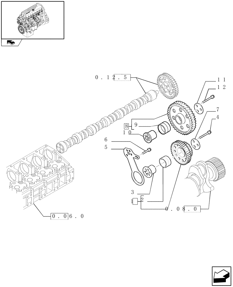 Схема запчастей Case F3BE0684N E904 - (0.10.0) - INTERMEDIATE CONTROLS (504053619) 