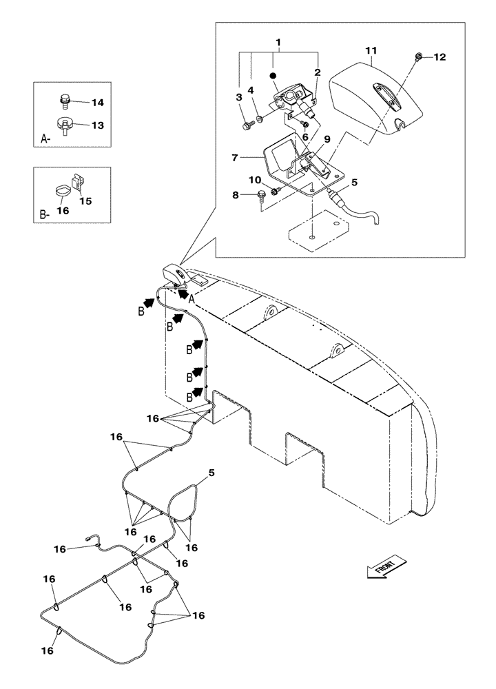 Схема запчастей Case CX350C - (04-015[00]) - ELECTRICAL CIRCUIT (04) - ELECTRICAL SYSTEMS