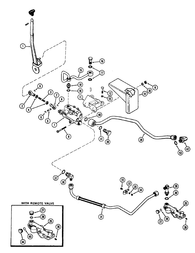 Схема запчастей Case 480CK - (130) - VALVE AND CONTROLS, DRAFT-O-MATIC 