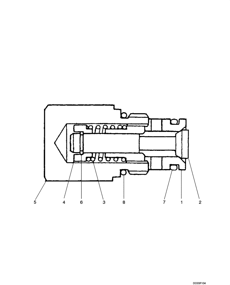 Схема запчастей Case CX14 - (08-35[00]) - VALVE ASSY - BLEEDER (08) - HYDRAULICS