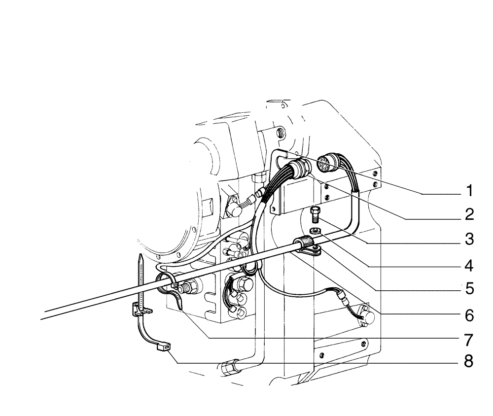 Схема запчастей Case 885B - (04-19[01]) - TRANSMISSION HARNESS (04) - ELECTRICAL SYSTEMS