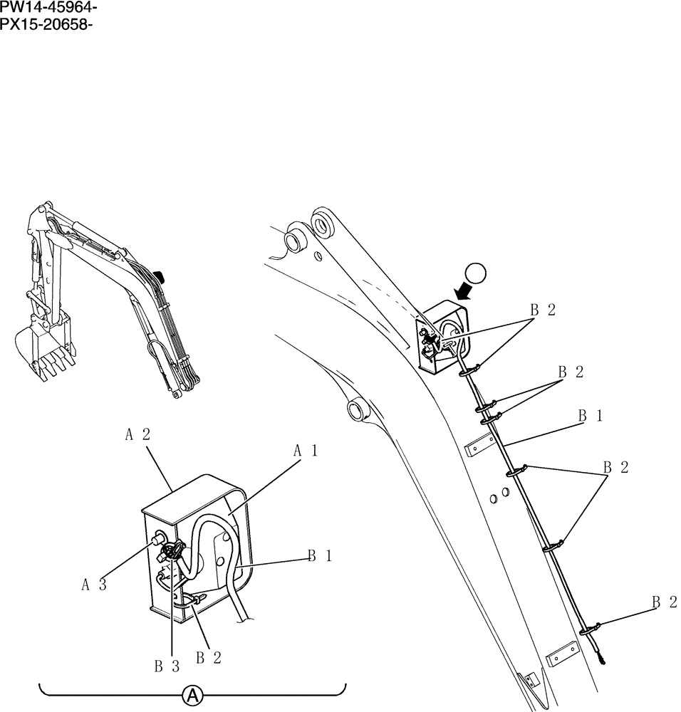 Схема запчастей Case CX31B - (570-01[1]) - LIGHT INSTAL, BOOM (58) - ATTACHMENTS/HEADERS