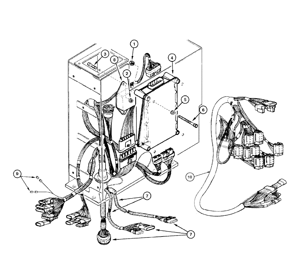 Схема запчастей Case 865 DHP - (4-022) - ELECTRIC SYSTEM - CONTROL UNIT (04) - ELECTRICAL SYSTEMS