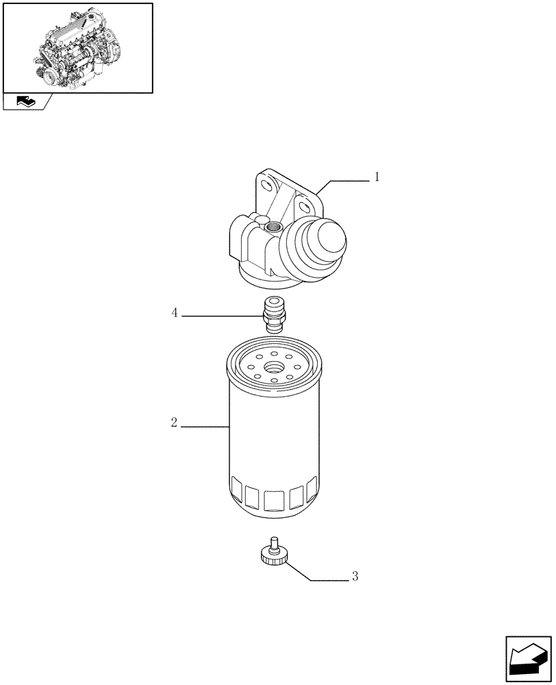 Схема запчастей Case F2CE9684H E003 - (0.20.0/ 1) - FUEL FILTER & RELATED PARTS (504216738) 