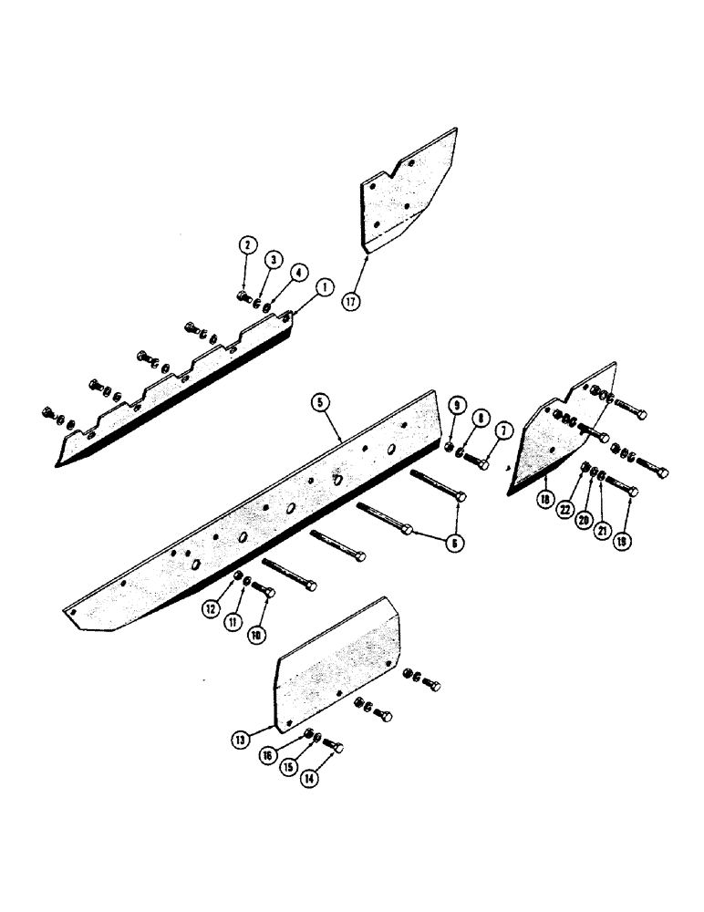 Схема запчастей Case 600 - (136) - ROCK GUARD INSTALLATION (USED UP TO SERIAL #3-23-56) (04) - UNDERCARRIAGE