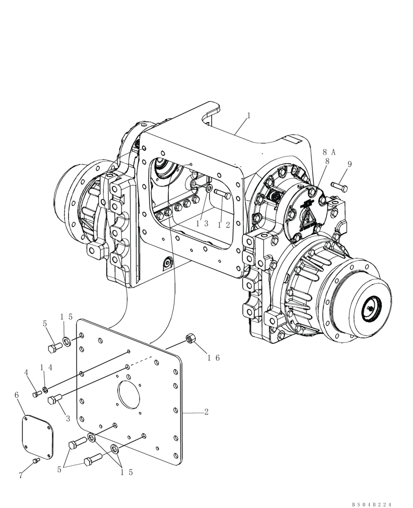 Схема запчастей Case 850L - (06-06) - COVERS - FINAL DRIVE (06) - POWER TRAIN