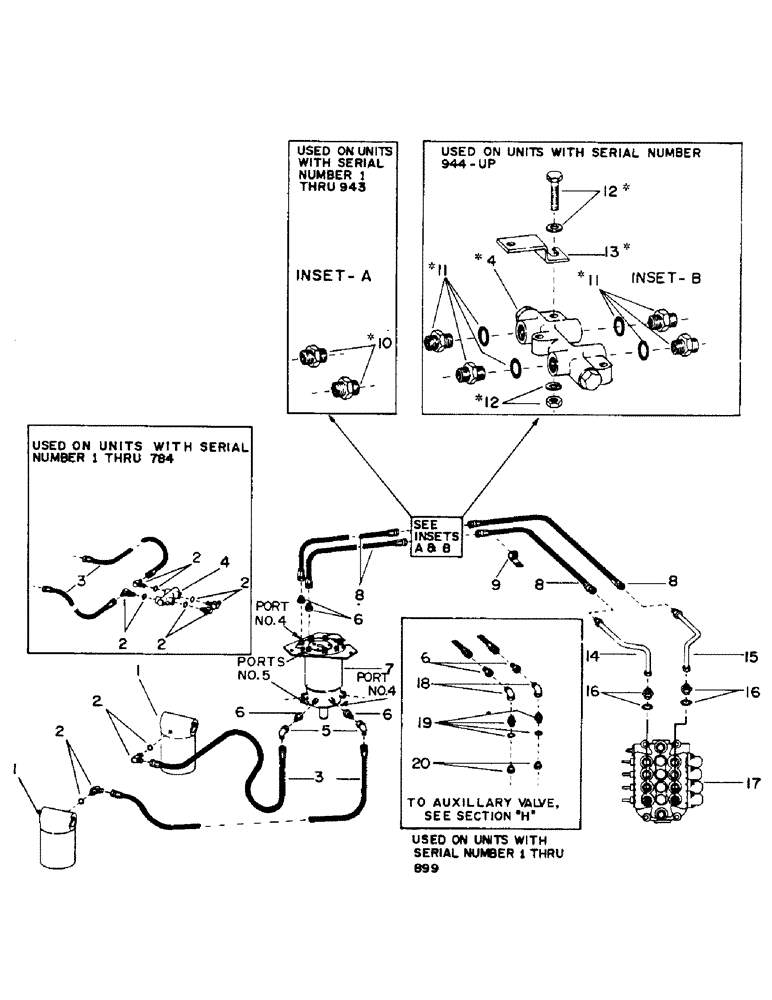 Схема запчастей Case 40YC - (E02) - LEVELER HYDRAULICS (07) - HYDRAULIC SYSTEM