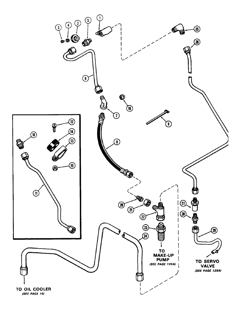 Схема запчастей Case 580B - (132) - FLOW RATE VALVE (06) - POWER TRAIN