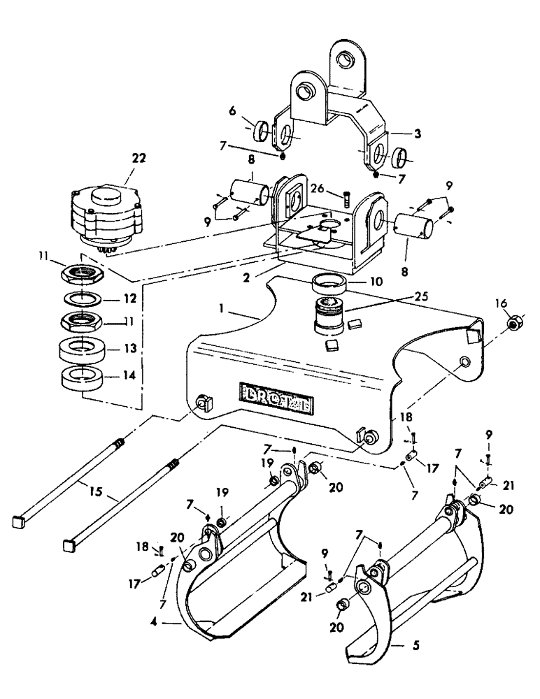 Схема запчастей Case 35EC - (F14) - CLAM FOR: (1/4 CORD 4 WOOD) AND (3/8 CORD 8 WOOD), (USED ON 30C UNITS) (18) - ATTACHMENT ACCESSORIES