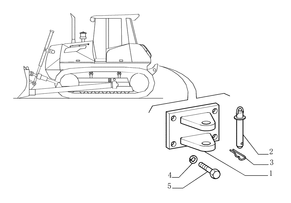 Схема запчастей Case 1850K - (9.560[01]) - TOW HOOK - REAR - OPTIONAL CODE 784114041 (19) - OPTIONS