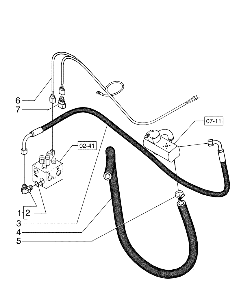 Схема запчастей Case 885B - (02-42[01]) - FAN DRIVE REVERSER SYSTEM (02) - ENGINE