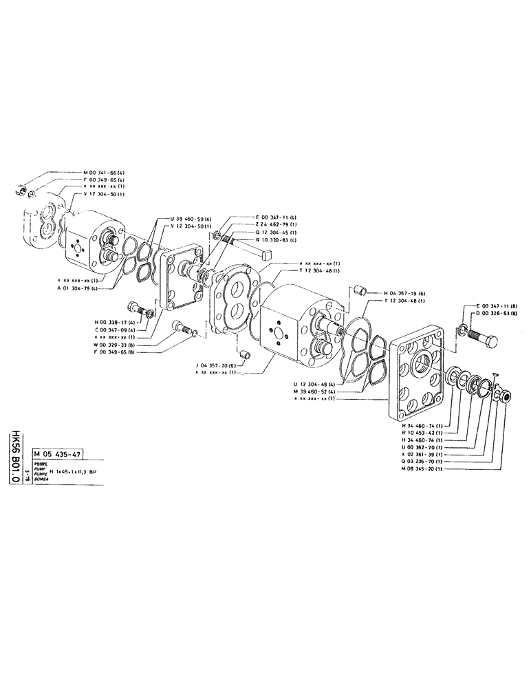 Схема запчастей Case RC200 - (076) - PUMP 