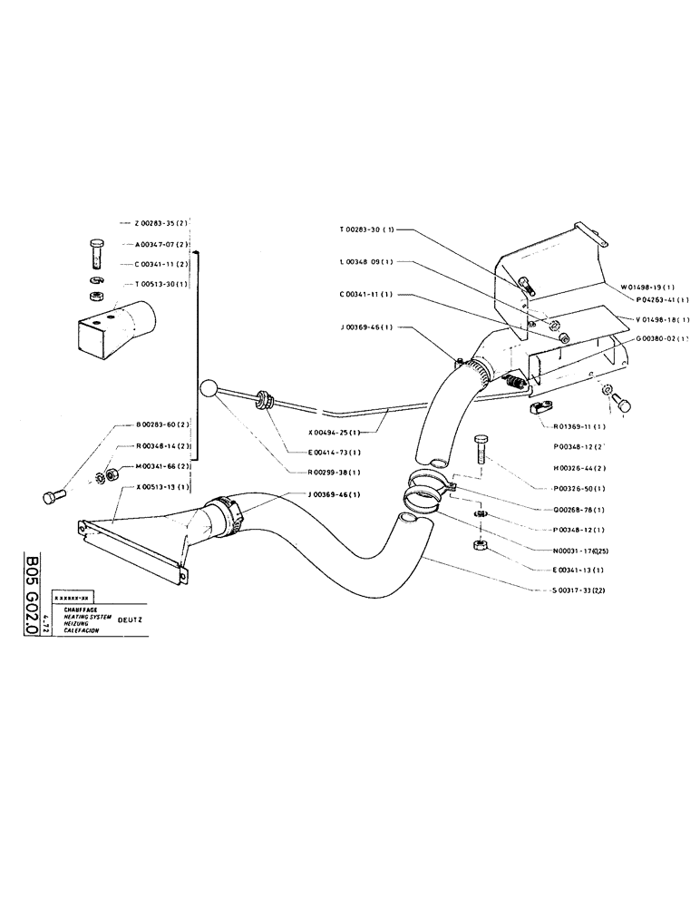 Схема запчастей Case TC45 - (030) - HEATING SYSTEM 