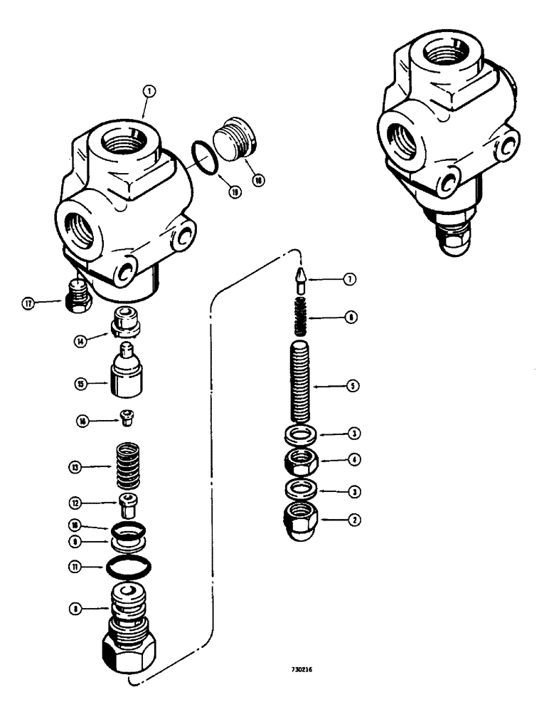 Схема запчастей Case 475 - (075A) - VALVE (21) - TRANSMISSION