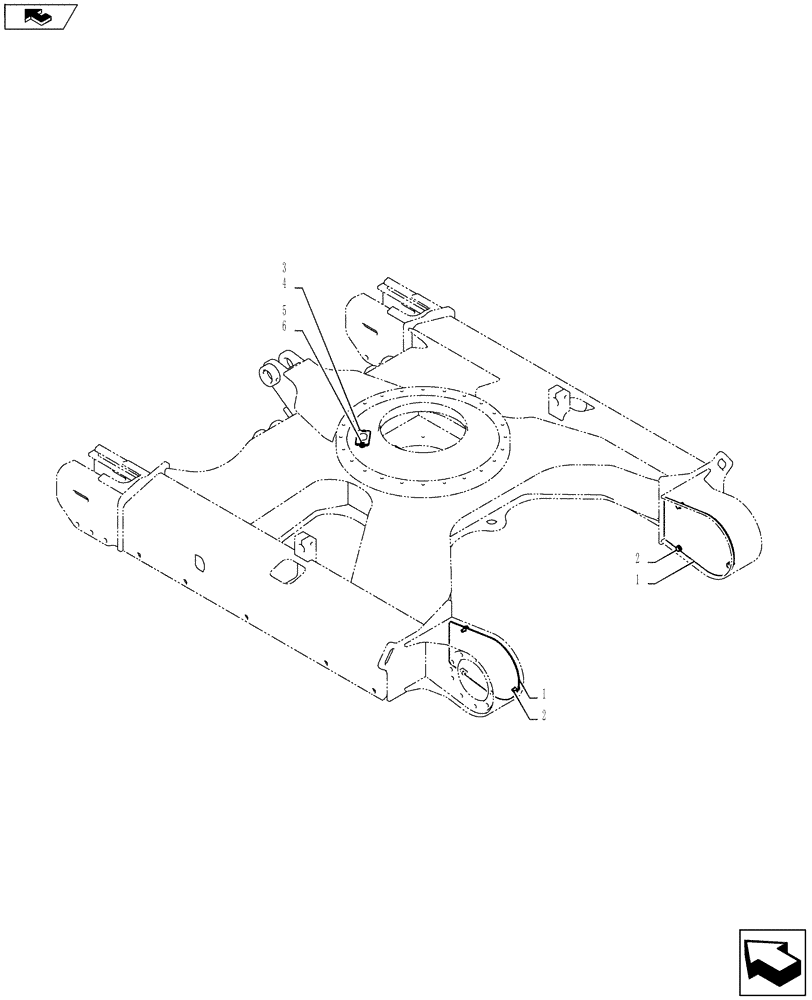 Схема запчастей Case CX55BMSR - (02-010[00]) - LOW GROUP (WITH RUBBER TRACK) (48) - TRACKS & TRACK SUSPENSION