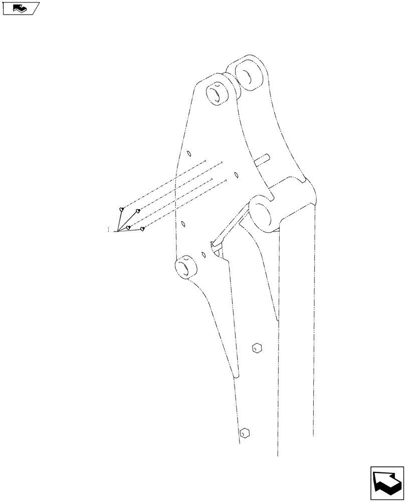 Схема запчастей Case CX55BMSR - (03-026[00]) - CAP ASSY (84) - BOOMS, DIPPERS & BUCKETS