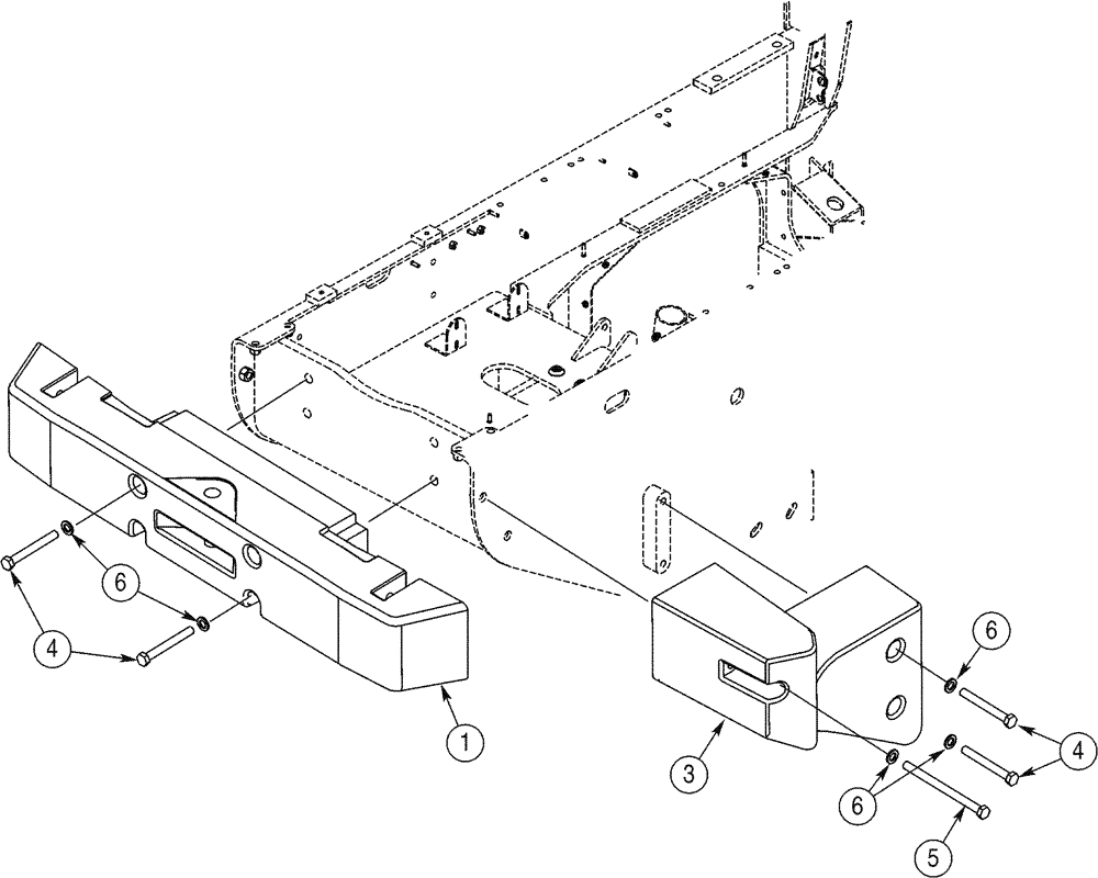 Схема запчастей Case 821C - (09-16) - COUNTERWEIGHTS (09) - CHASSIS