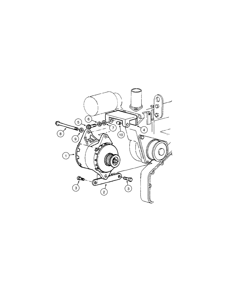 Схема запчастей Case 845 - (04-04[01]) - ALTERNADOR 50A - ASSEMBLY (04) - ELECTRICAL SYSTEMS