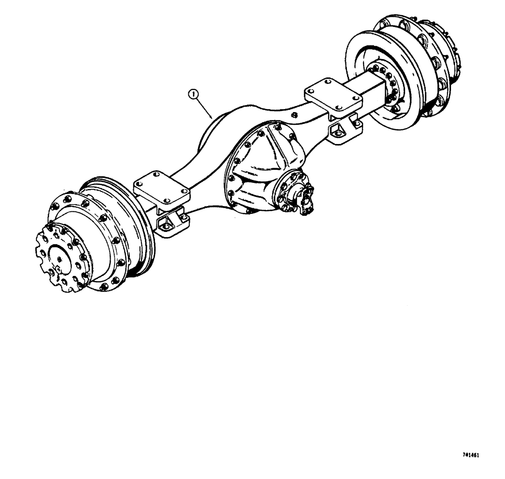 Схема запчастей Case W20 - (142) - AXLE ASSEMBLIES (06) - POWER TRAIN