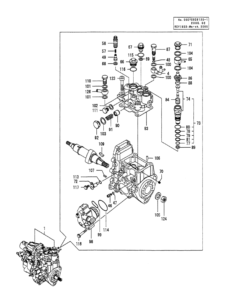 Схема запчастей Case CX27B PV13 - (08-017) - FUEL INJECTION PUMP, (VV71994051340) ENGINE COMPONENTS