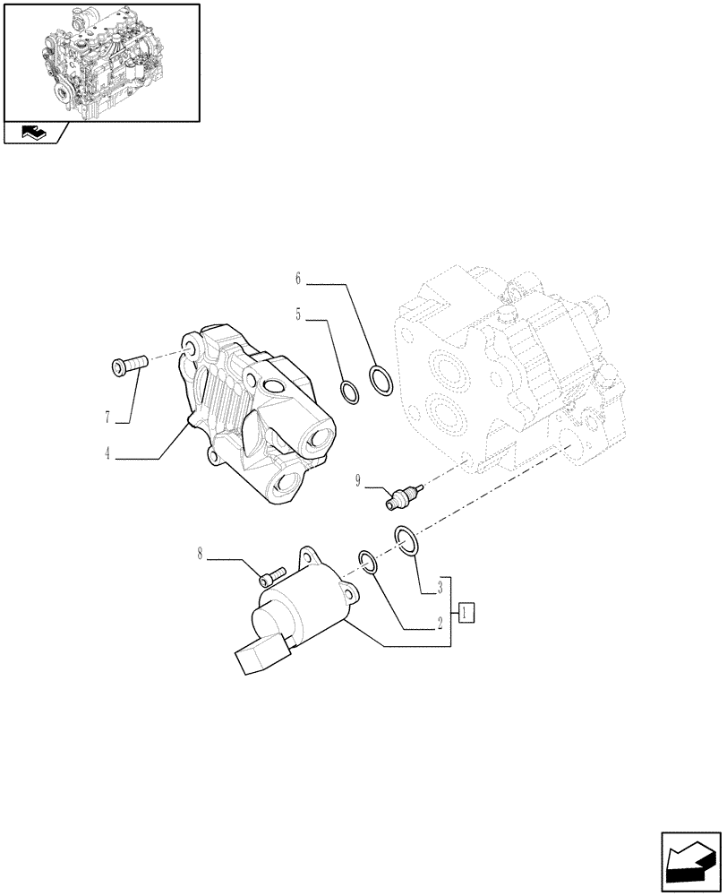 Схема запчастей Case F4DFE613B A004 - (10.247.0101) - INJECTION PUMP - COMPONENTS (10) - ENGINE