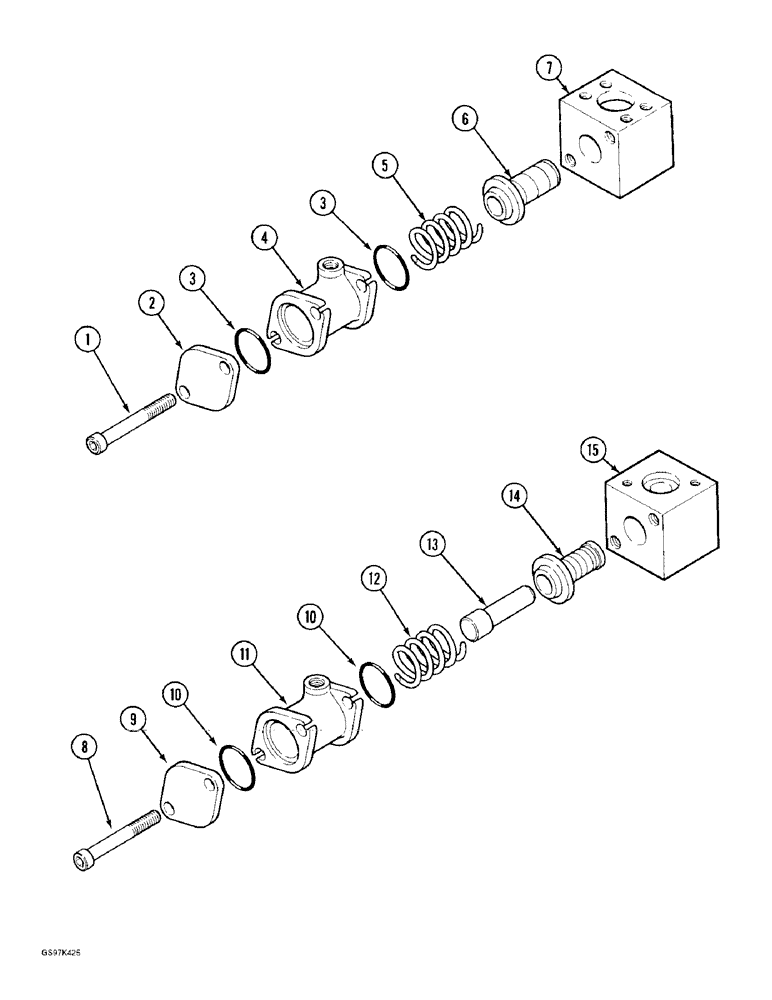 Схема запчастей Case 170C - (8-152) - PRESSURE REGULATING VALVES, 13 & 18 BAR, 13 BAR PRESSR REGULATING VLV, 18 BAR PRESSR REGULATIG VLV (08) - HYDRAULICS