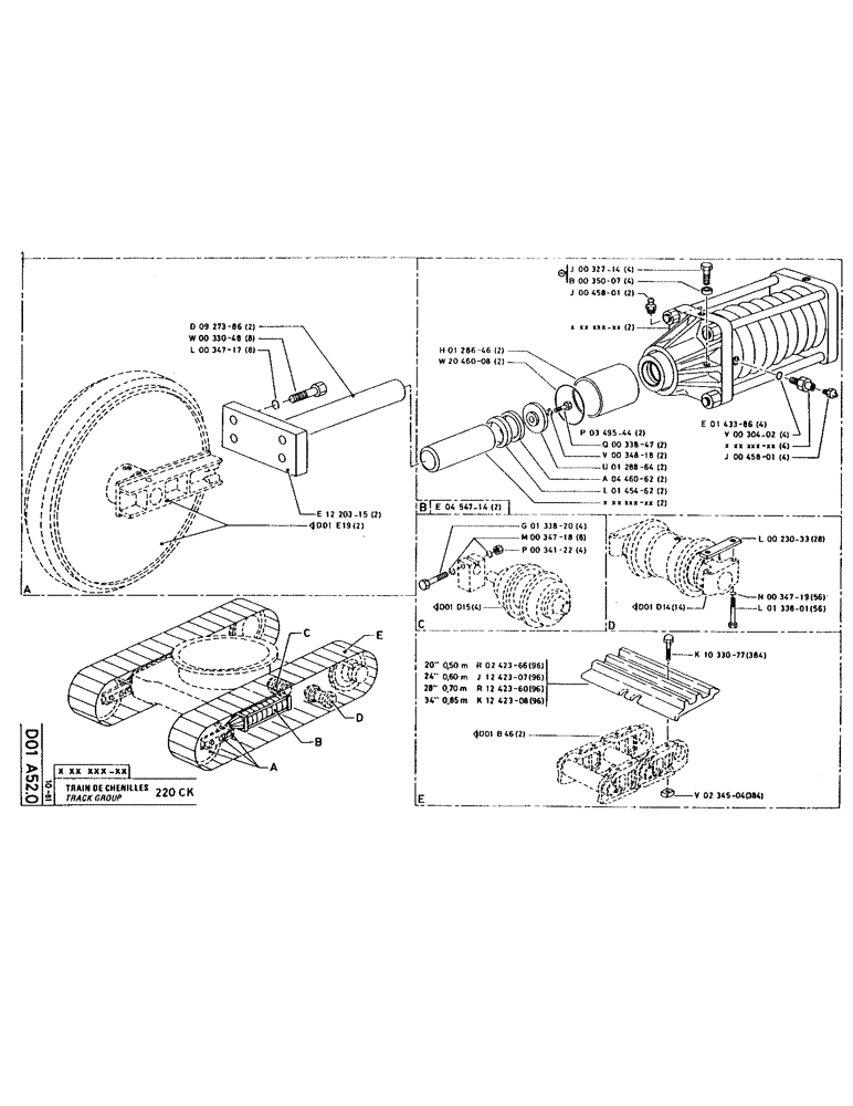 Схема запчастей Case 160CKS - (086) - TRACK GROUP (04) - UNDERCARRIAGE