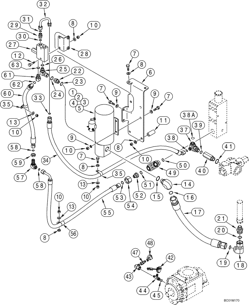 Схема запчастей Case 921C - (05-06) - HYDRAULICS - STEERING, AUXILIARY (Jun 22 2011 2:48PM) (05) - STEERING