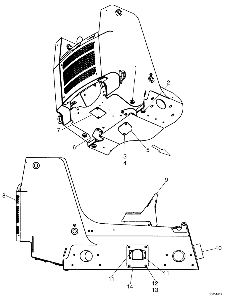 Схема запчастей Case 445CT - (09-09A) - CHASSIS (445CT) (09) - CHASSIS