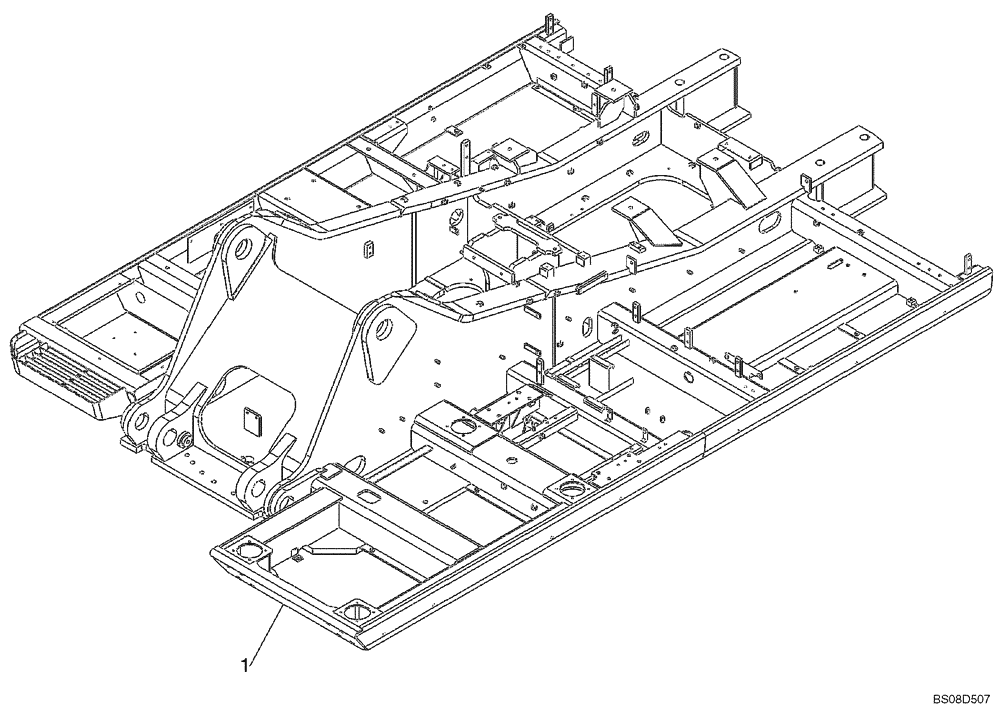 Схема запчастей Case CX350B - (09-02) - TURNTABLE (09) - CHASSIS