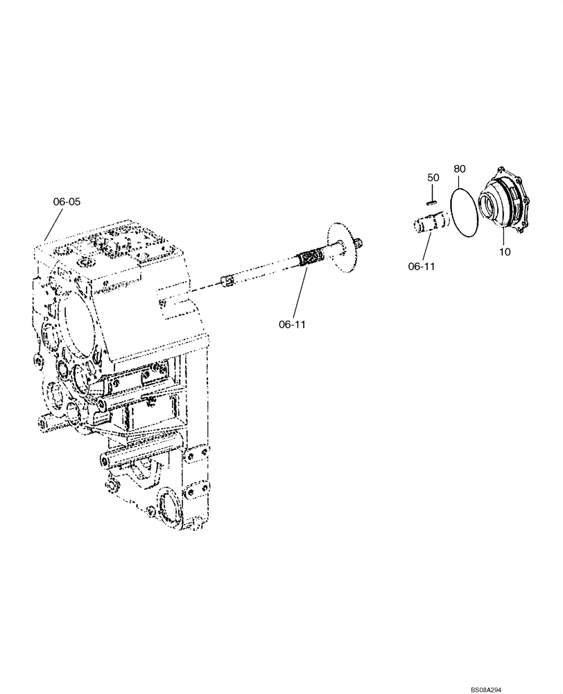 Схема запчастей Case 1221E - (06-16[01]) - TRANSMISSION - PUMP GEAR (11LH-01100) (15) (06) - POWER TRAIN