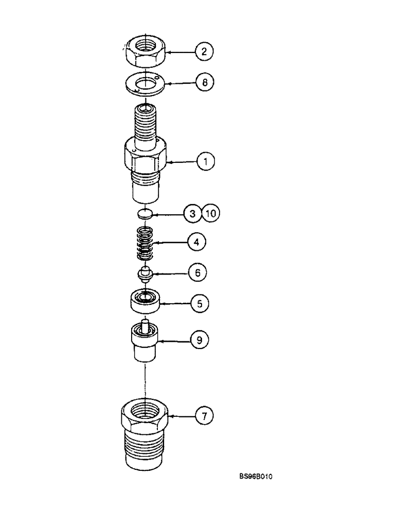 Схема запчастей Case 1825B - (3-10) - FUEL INJECTION NOZZLE (03) - FUEL SYSTEM