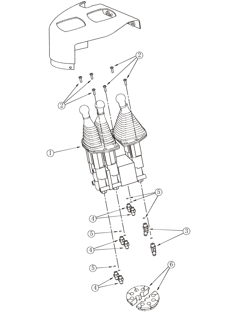 Схема запчастей Case 921C - (08-32) - HYDRAULICS - LOADER CONTROL, REMOTE (08) - HYDRAULICS