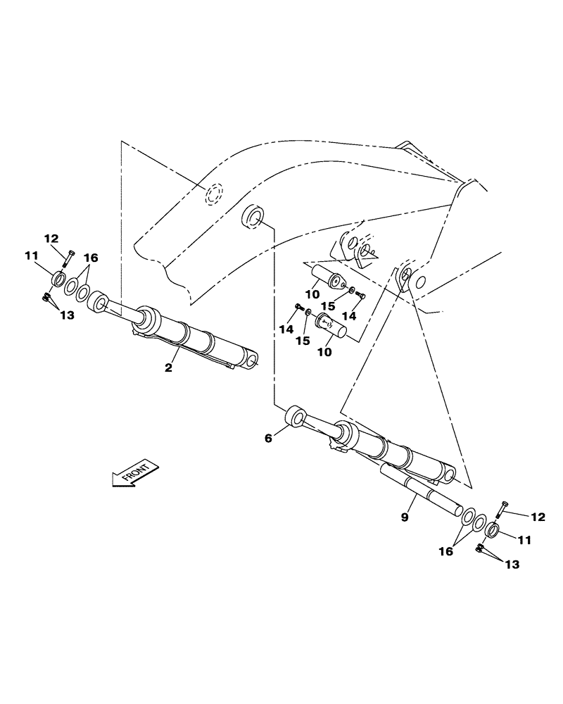 Схема запчастей Case CX470C - (08-013-00[01]) - HYDRAULIC CIRCUIT - BOOM CYLINDER - WITHOUT SAFETY VALVE (07) - HYDRAULIC SYSTEM