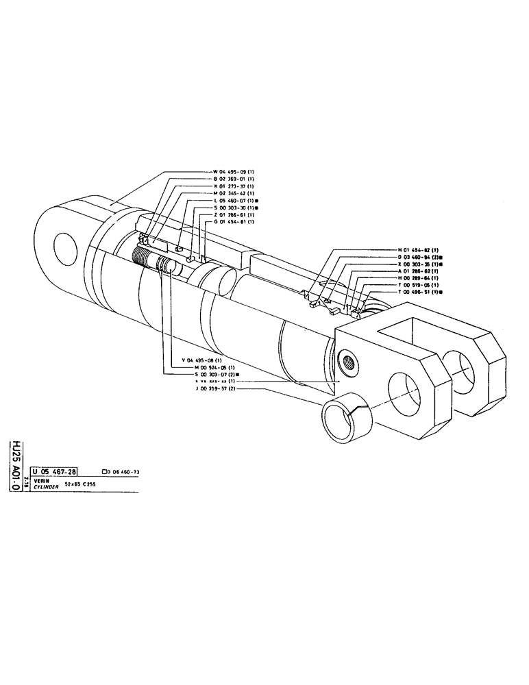 Схема запчастей Case LC80 - (176) - CYLINDER 