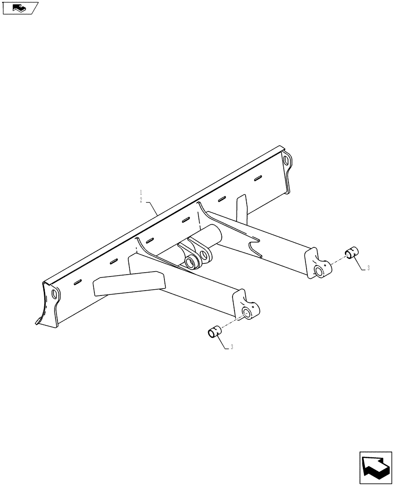 Схема запчастей Case CX55BMSR - (02-019[00]) - DOZER ASSY (86) - DOZER