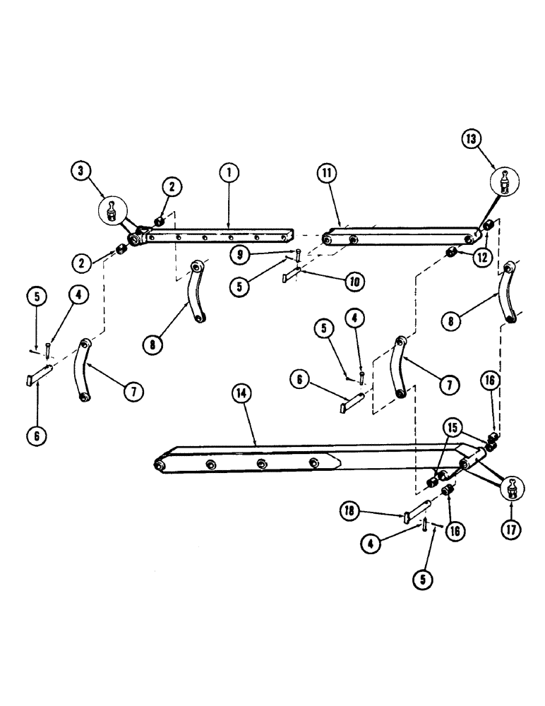 Схема запчастей Case 880B - (270) - "Y" TOOL BOOM EXTENSION (05) - UPPERSTRUCTURE CHASSIS