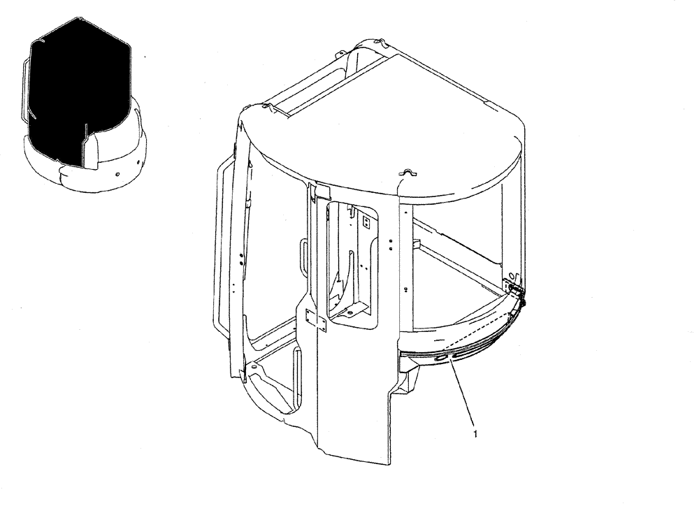 Схема запчастей Case CX27B PV13 - (01-045) - CAB INSTAL (05) - SUPERSTRUCTURE