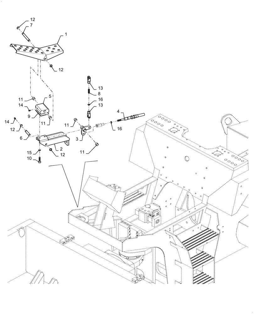 Схема запчастей Case SV212 - (86.110.01) - DOZER BLADE CONTROL (86) - DOZER