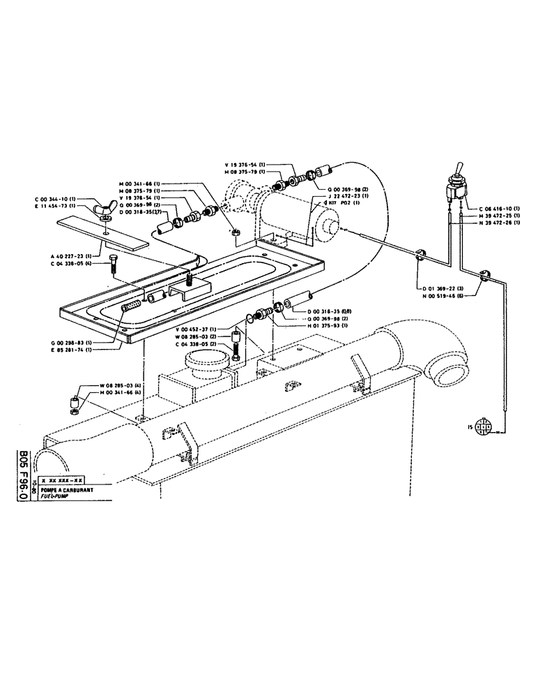 Схема запчастей Case 160CL - (041) - FUEL PUMP (02) - FUEL SYSTEM