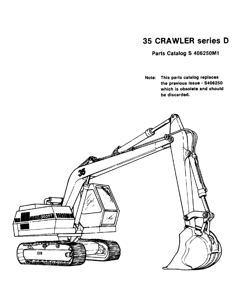 Схема запчастей Case 35 - (001A) - 35 CRAWLER SERIES D (00) - GENERAL & PICTORIAL INDEX