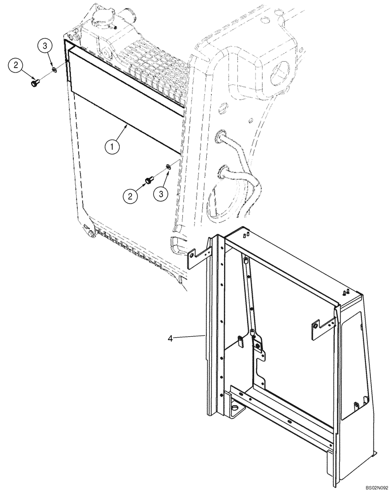 Схема запчастей Case 521D - (02-05) - COOLING SYSTEM (02) - ENGINE